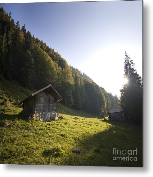 Alps Metal Print featuring the photograph in the Swiss alps by Ang El