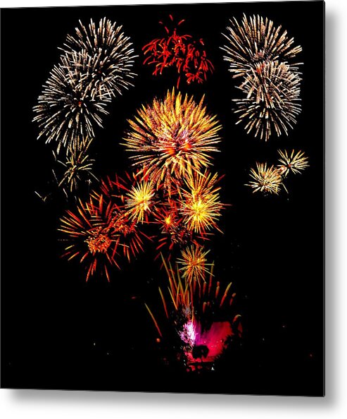 Fireworks Metal Print featuring the photograph Independence Day by Greg Norrell
