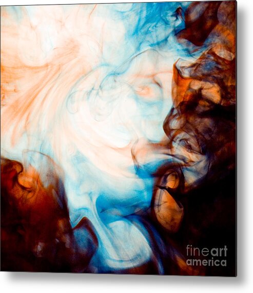 Ink Metal Print featuring the photograph Ink Swirls 001 by Clayton Bastiani