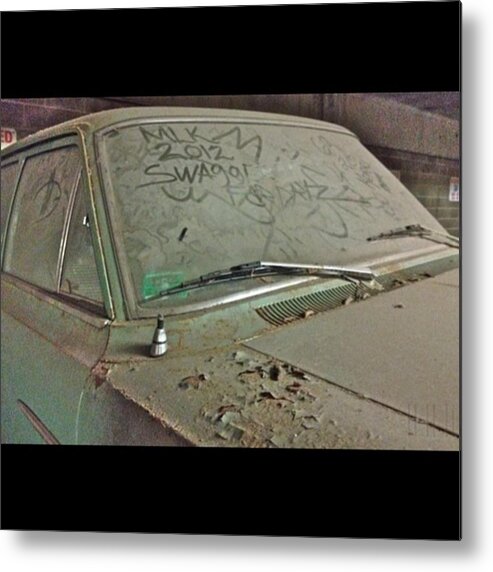Classic Car Metal Print featuring the photograph Dusty Rusty Car by Jason Freedman
