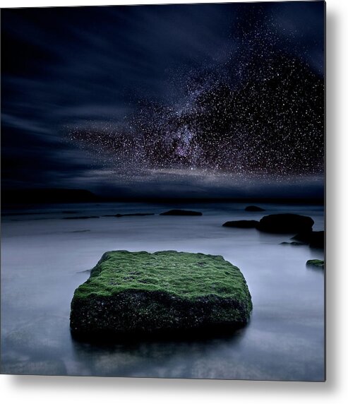 Night Metal Print featuring the photograph Into the Shadows by Jorge Maia