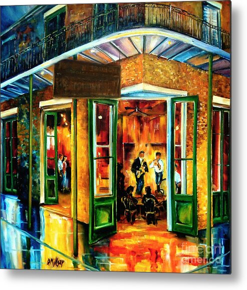 New Orleans Metal Print featuring the painting Jazz at the Maison Bourbon by Diane Millsap