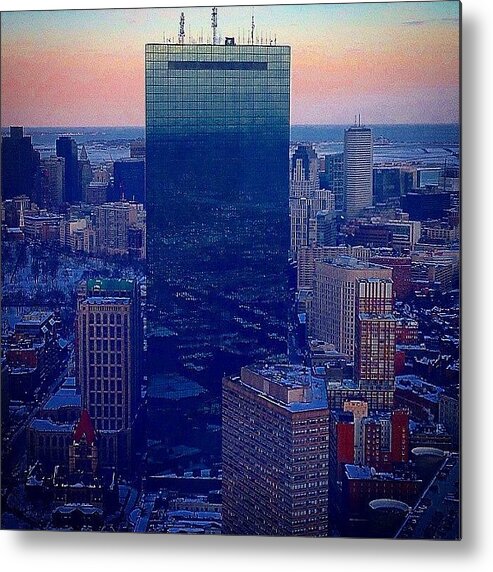 Boston Metal Print featuring the photograph Sunset In Boston by Kate Arsenault 