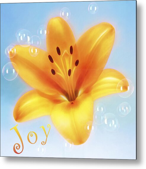 Flower Metal Print featuring the photograph Joy by Cathy Kovarik