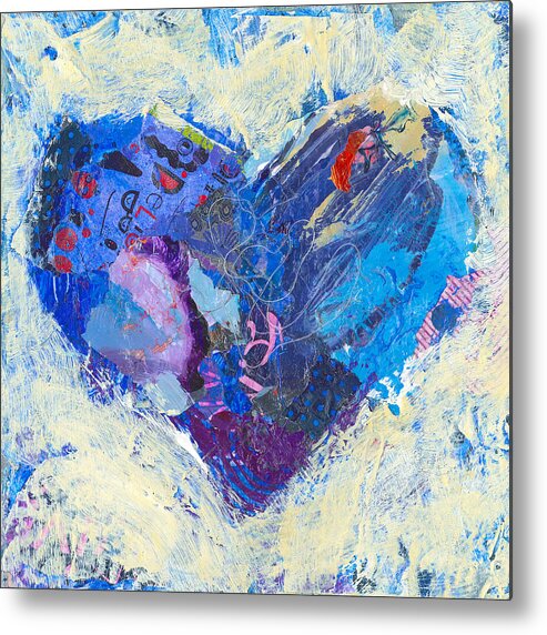 Heart Metal Print featuring the painting Joyful Heart 8 by Shelli Walters