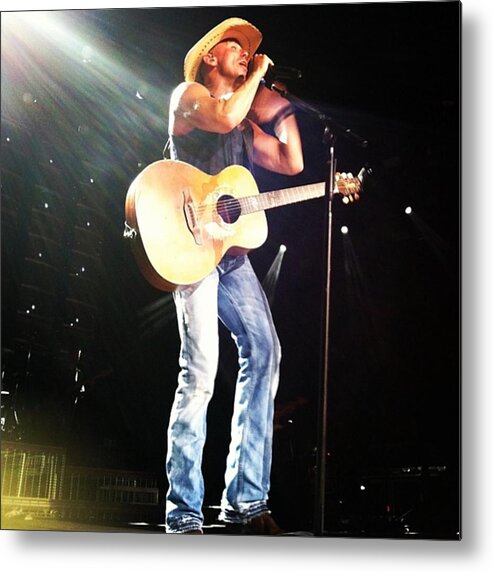Kenny Metal Print featuring the photograph Kenny Chesney by Erin Sadler