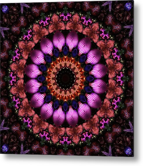 Kaleidoscope Metal Print featuring the digital art Klassy Kaleidoscope by Lyle Hatch