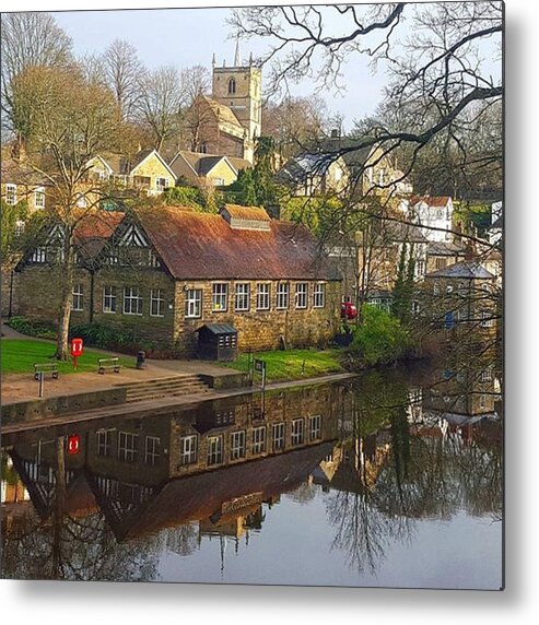 Travel Metal Print featuring the photograph #knaresborough Looking Stunning. Such by Dante Harker