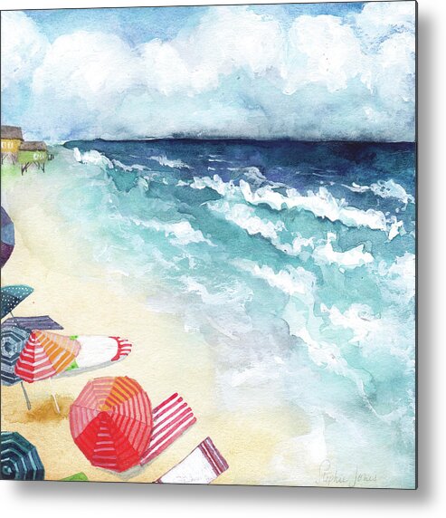Beach Metal Print featuring the painting Kodachrome by Stephie Jones