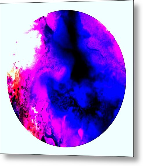  Metal Print featuring the painting Lava Flow by Lisa Marrelli