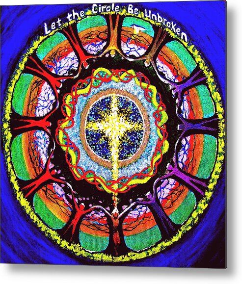 Christian Metal Print featuring the painting Let the Circle Be Unbroken by Jeanette Jarmon