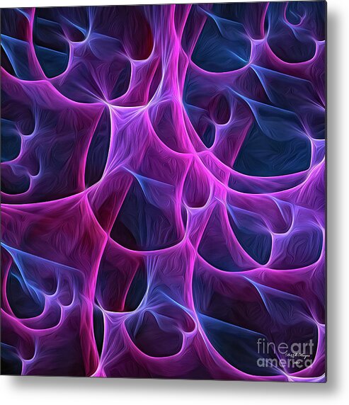 Abstract Metal Print featuring the digital art Life by DB Hayes