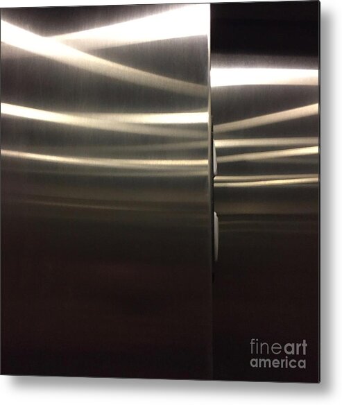 Reflected Light Patterns Contrast Metal Print featuring the photograph Light Series 1-5 by J Doyne Miller