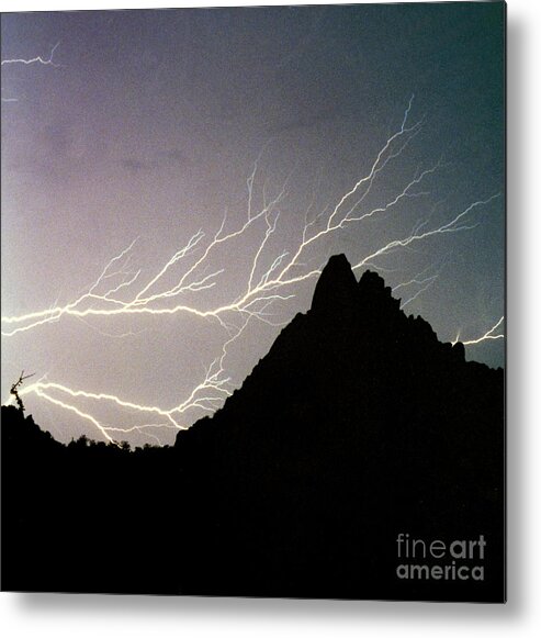 Lightning Metal Print featuring the photograph Lightning Branch by James BO Insogna