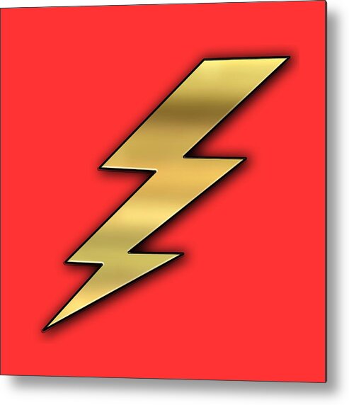 Staley Metal Print featuring the digital art Lightning Transparent by Chuck Staley
