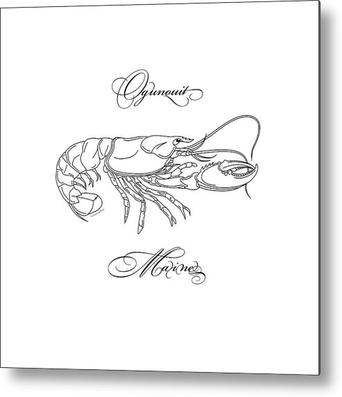 Lobster Metal Print featuring the digital art Ogunquit Maine by Paul Gaj