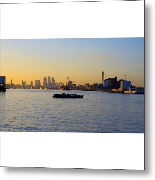 Beautiful Metal Print featuring the photograph #london #ldn #glow #sunset #beautiful by Paul Petey