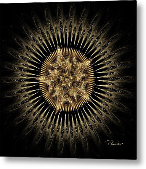 abstract Art Metal Print featuring the digital art Lone Star by Patricia Kemke