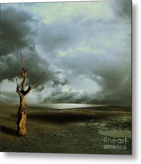 Lonely Metal Print featuring the digital art Lonely Death by Franziskus Pfleghart