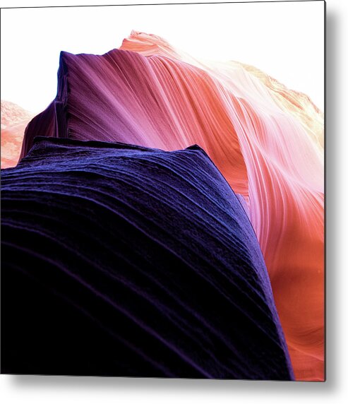 Rattlesnake Canyon Metal Print featuring the photograph Looking Up - Dark To Light by Stephen Holst
