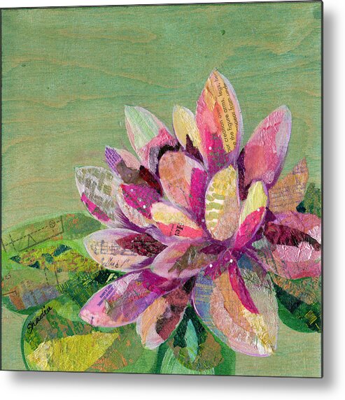 Lotus Metal Print featuring the painting Lotus Series II - 5 by Shadia Derbyshire