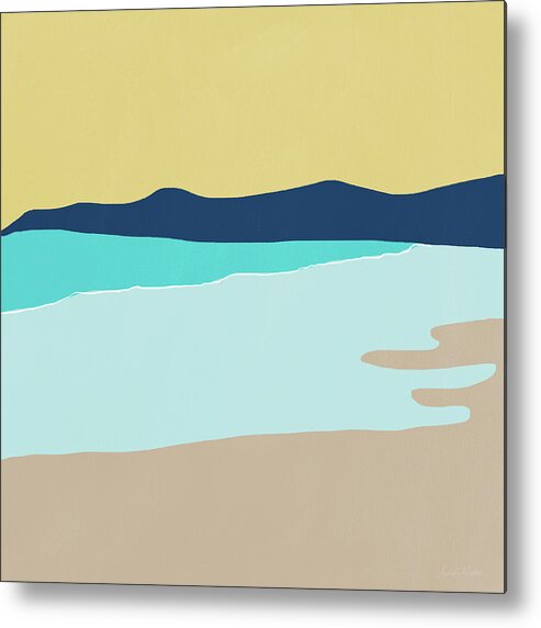 Beach Metal Print featuring the mixed media Low Tide- Art by Linda Woods by Linda Woods