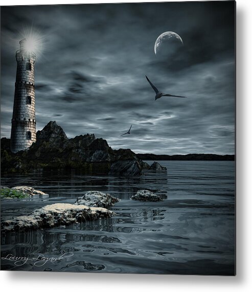 Lighthouse Metal Print featuring the photograph Lucent Dimness by Lourry Legarde