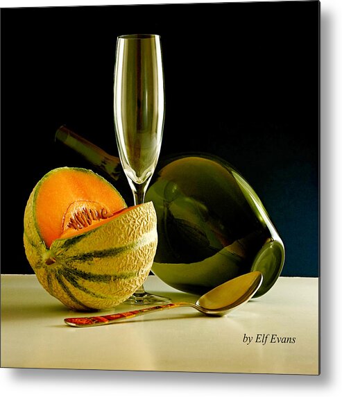 Melon Metal Print featuring the photograph Lunch Time by Elf EVANS