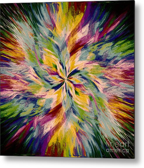 Twirl Metal Print featuring the photograph Mandala Twirl 04 by Jack Torcello