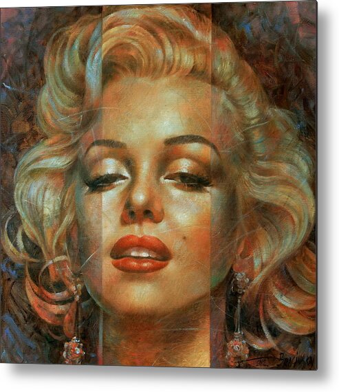 Marilyn Monroe Metal Print featuring the painting Marilyn Monroe by Arthur Braginsky