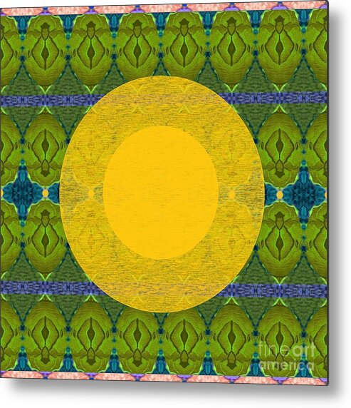 The Sun Metal Print featuring the digital art May Tomorrow Be Better For All by Helena Tiainen