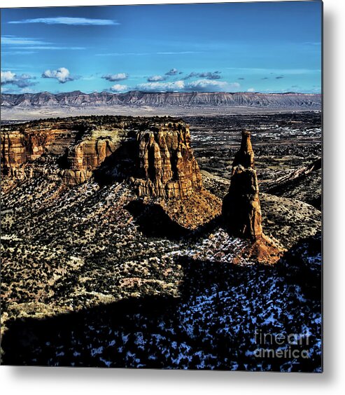 Colorado Metal Print featuring the photograph McInnis Canyons Tower by Steven Parker