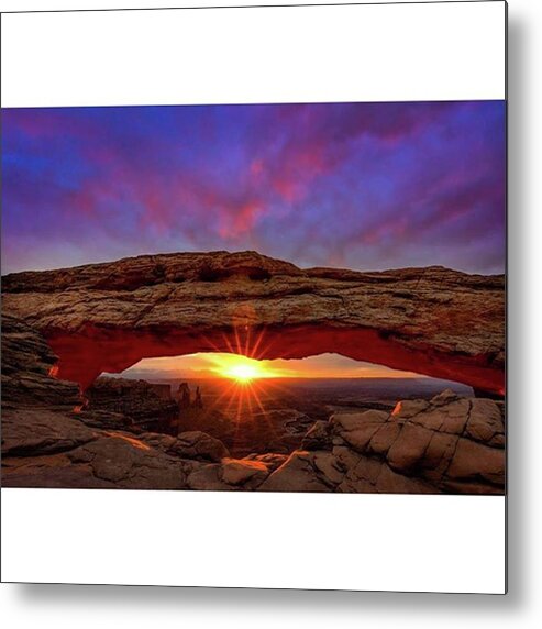 Beautiful Metal Print featuring the photograph Mesa Arch At Sunrise.
#amazing #sun by Michael Ash