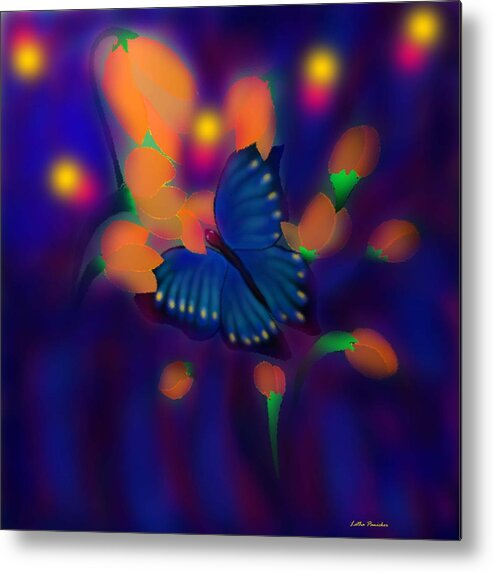 Butterfly Painting Metal Print featuring the digital art Metamorphosis by Latha Gokuldas Panicker