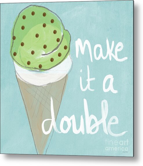 Foodie Metal Print featuring the painting Mint Chip by Linda Woods
