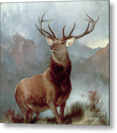 #faatoppicks Metal Print featuring the painting Monarch of the Glen by Sir Edwin Landseer
