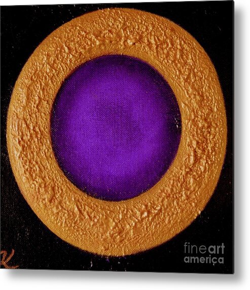 Moon.light Metal Print featuring the painting Moon Light by Kumiko Mayer
