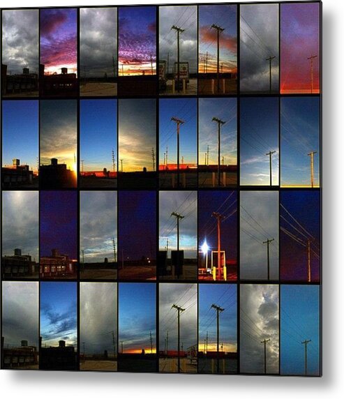 Gridseries Metal Print featuring the photograph Morning and Evening Retrospective by Nick Heap