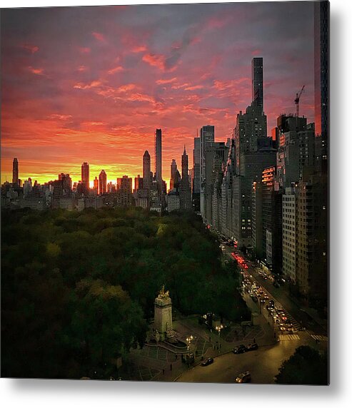 Central Park Metal Print featuring the photograph Morning in the City by Frank Mari
