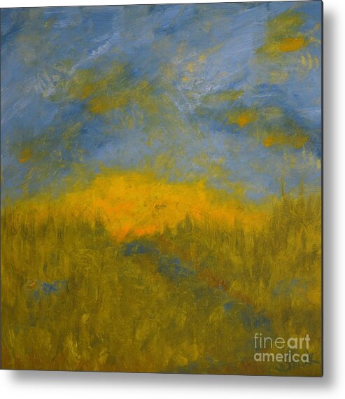  Metal Print featuring the painting Morning Peace by Barrie Stark
