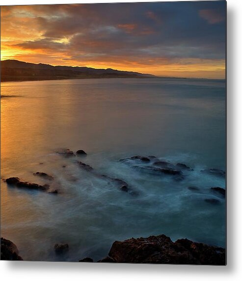 Morning Metal Print featuring the photograph Morning Seascape by Morgan Wright