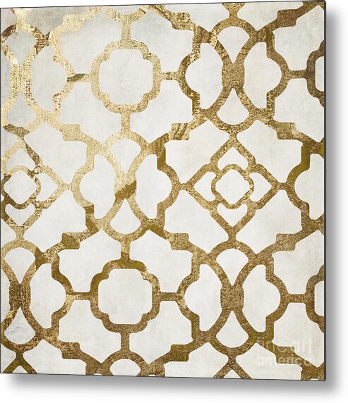 Gold Metal Print featuring the painting Moroccan Gold I by Mindy Sommers
