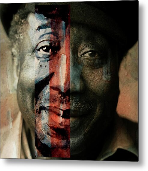 Muddy Waters Metal Print featuring the mixed media Muddy Waters - Mannish Boy by Paul Lovering