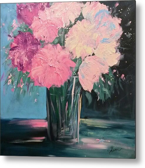 Chrysanthemum Metal Print featuring the painting Mums the Word by Terri Einer