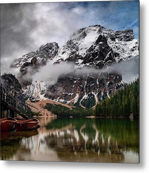  Metal Print featuring the photograph My Three Minutes Of Patchy Blue Sky by Eric Adams