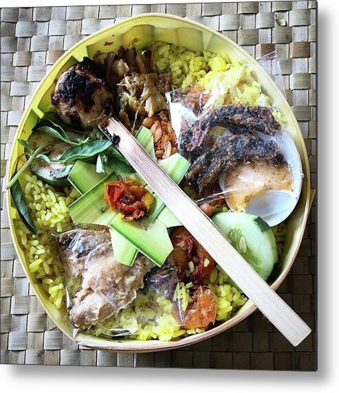 Rice Metal Print featuring the photograph Nasi Yasa, A Special Rice Dish That Is by Arya Swadharma