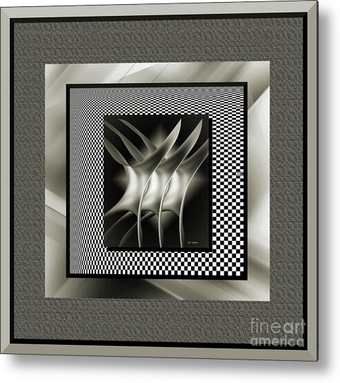 Abstract Metal Print featuring the digital art New Decisions by Iris Gelbart