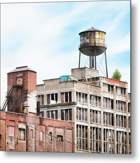 Brooklyn Metal Print featuring the photograph New York Water Towers 18 - Greenpoint Water Tower by Gary Heller