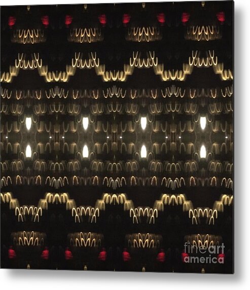 Lights Metal Print featuring the photograph Night Lights by Nora Boghossian