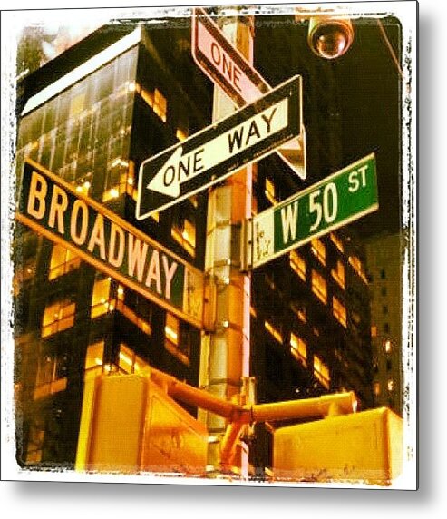 Newyorkcity Metal Print featuring the photograph Night Of Musical!!! Night @broadway!!! by Luis Alberto